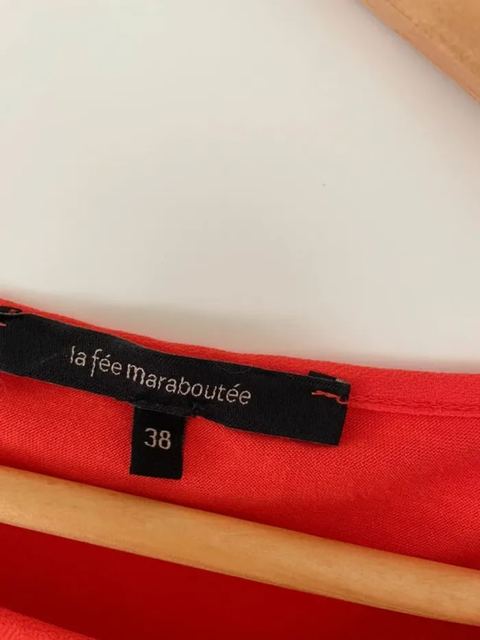 Robe orange la fée maraboutee taille 38 - photo numéro 5