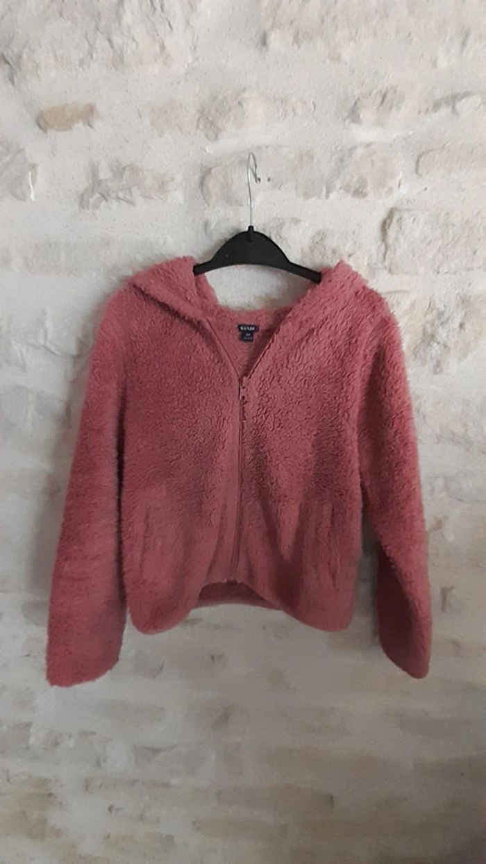 Gilet doux et chaud rose 10 ans - photo numéro 4