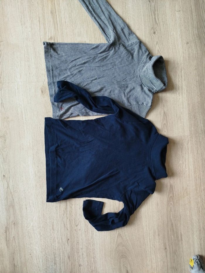 Lot col roulé 5 et 6 ans petit bateau