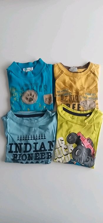 T-shirt x4 T 3 ans