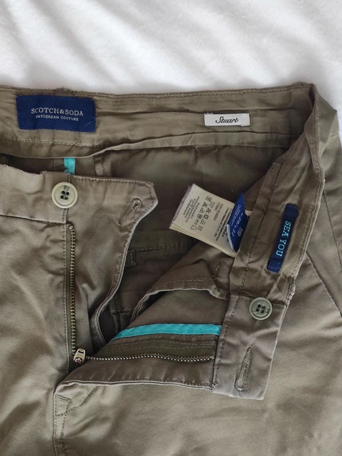 Pantalon chino kaki regular fit Stuart / Scotch & Soda - 38/M - photo numéro 10