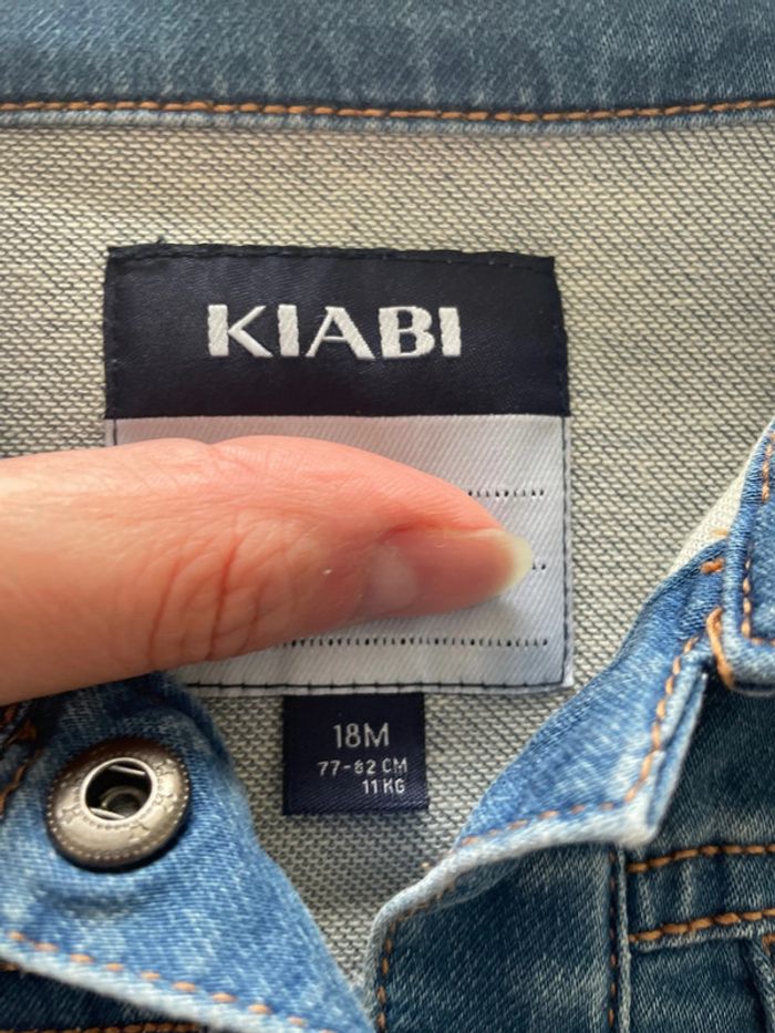 Jolie veste en jean fille 18mois kiabi - photo numéro 2