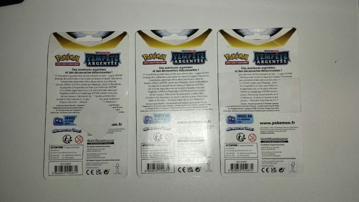 3 blisters EB12 Tempête argentée Pokémon - photo numéro 2