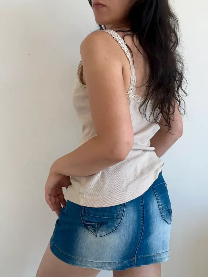 Débardeur beige à dentelle Sinéquanone taille M 🍦 - photo numéro 4