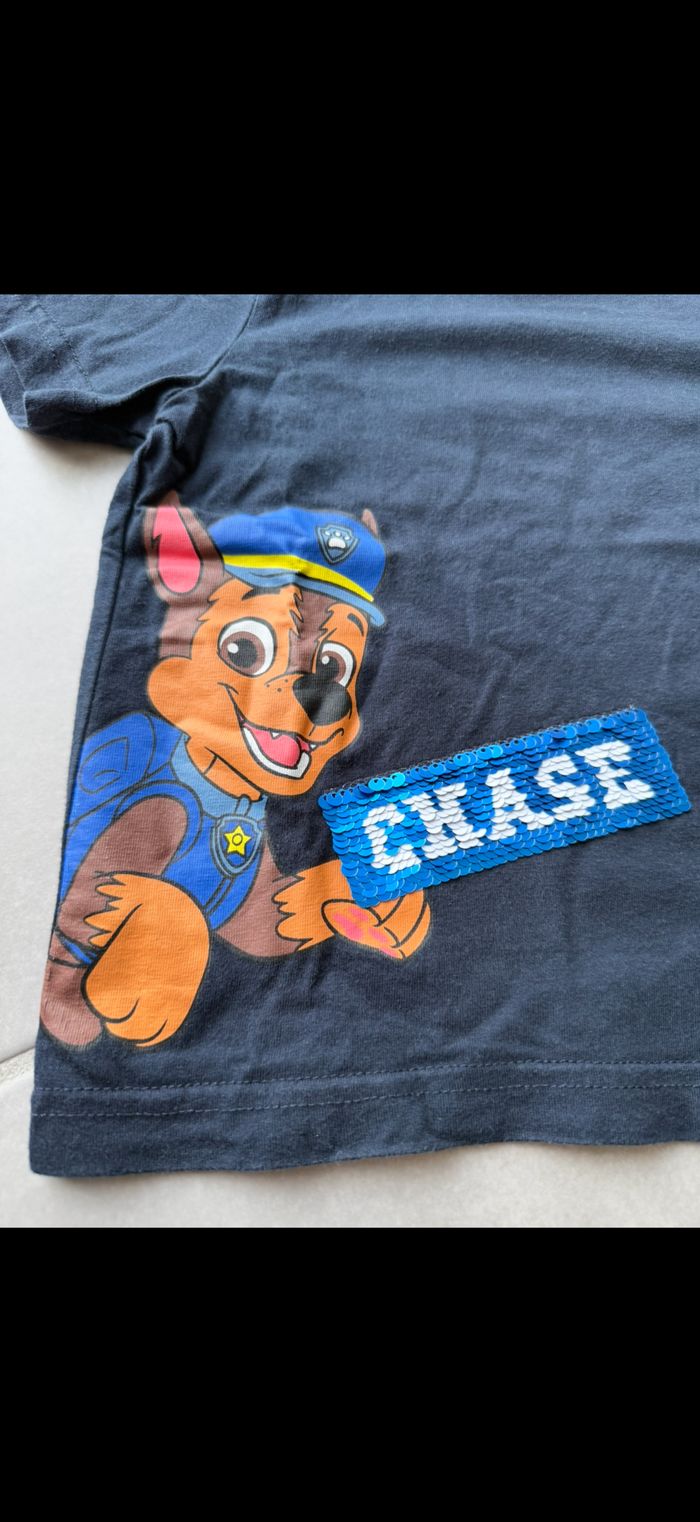 Tee shirt manches courtes Chase Pat Patrouille 24 mois - photo numéro 3