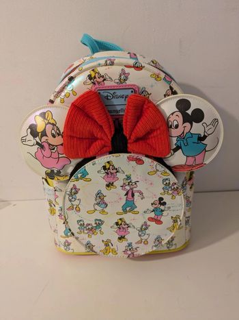Sac à dos Loungefly Mickey Minnie 100 ans avec ears