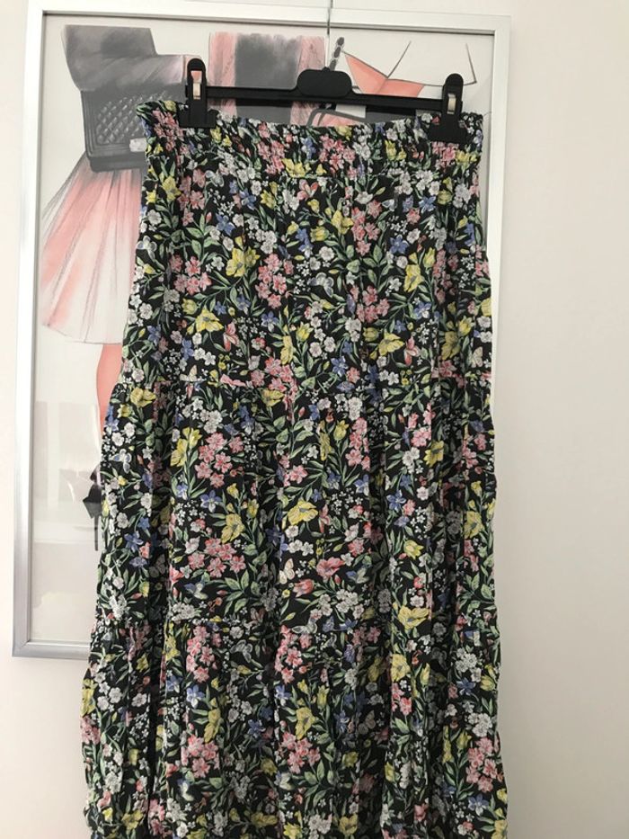 Jupe longue fleurie XL