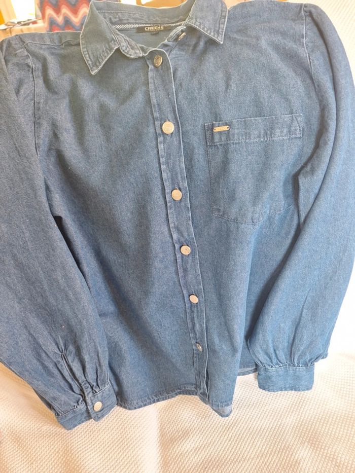 Chemise femme en jean taille S