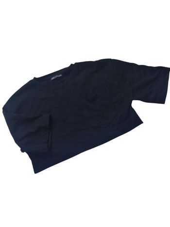 Tee shirt court oversize noire | S / 36 |
