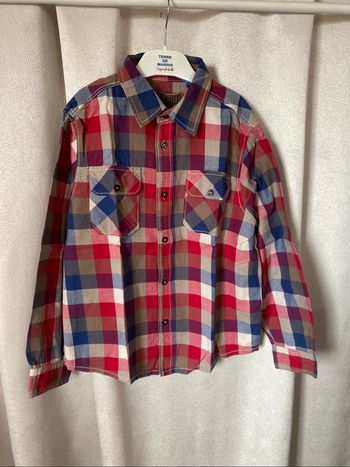 Chemise carreaux country 10 ans Okaidi