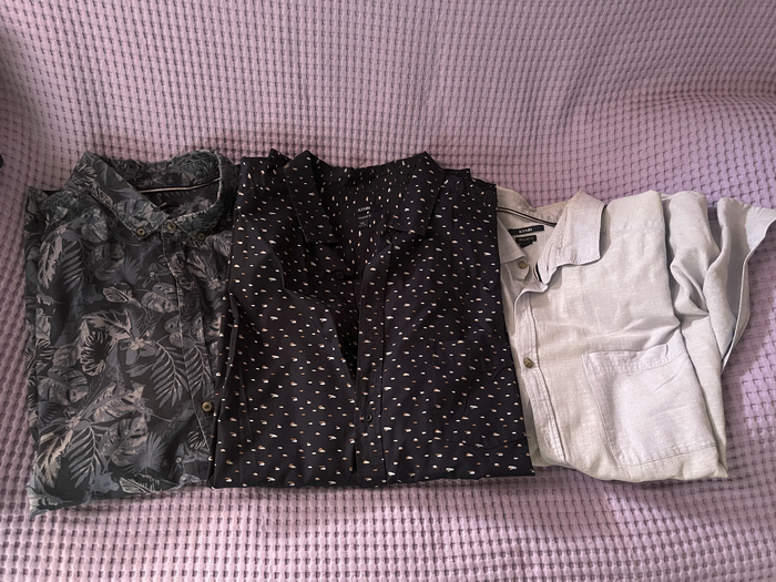 Superbe lot de 3 chemisettes homme de marques 3XL