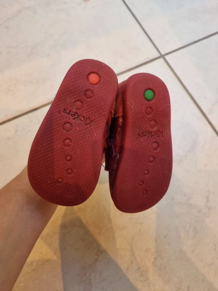 Botillons Kickers pointure 20 en cuir - photo numéro 2