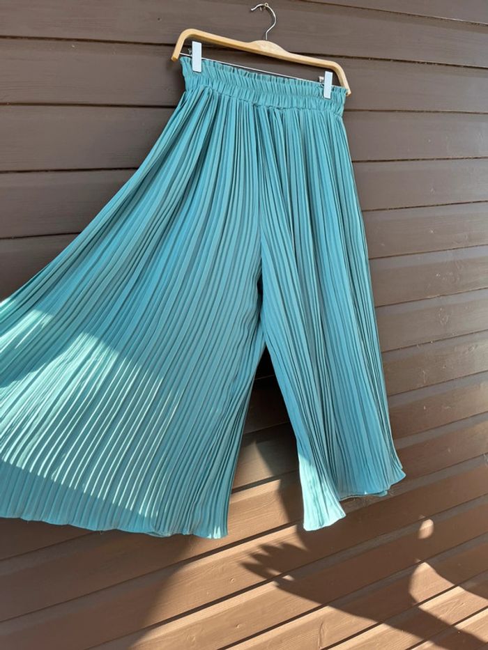 Jupe culotte bleue