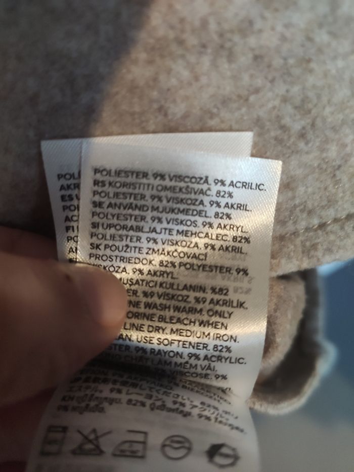 H&M Veste surchemise beige S - photo numéro 5