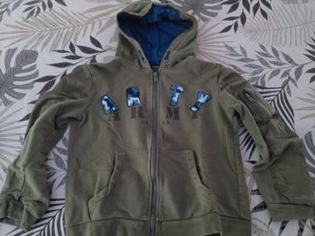 Gilet à capuche IKKS Style Army 10 ans