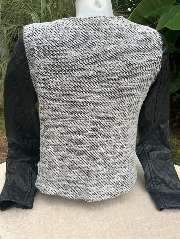 Veste Pinkie manches similicuir taille 36 taille S - photo numéro 5