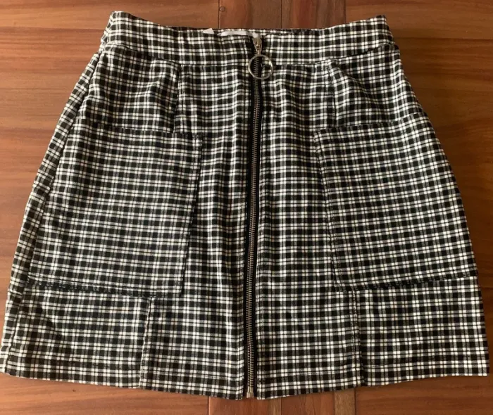 Jupe mini à carreaux