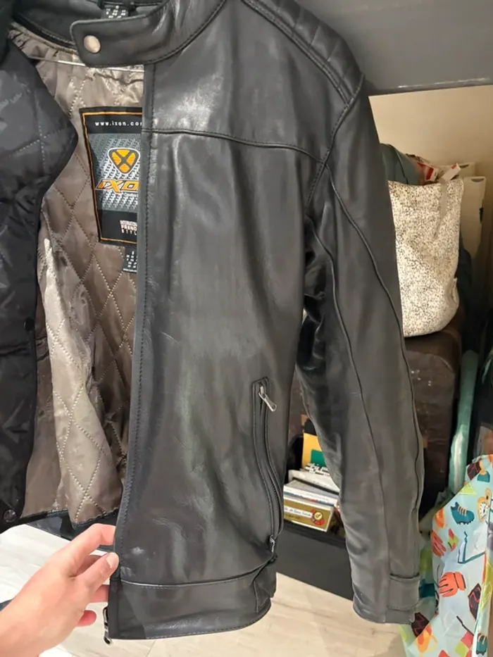 Veste moto homme tout cuir IXON - photo numéro 7