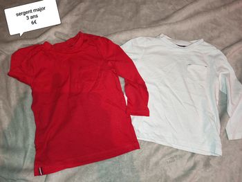 Lot  t-shirt manches longues sergent major