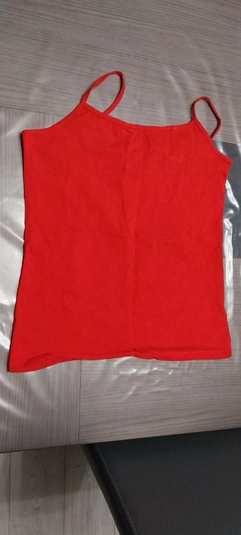 Débardeur rouge Gémo taille XL neuf