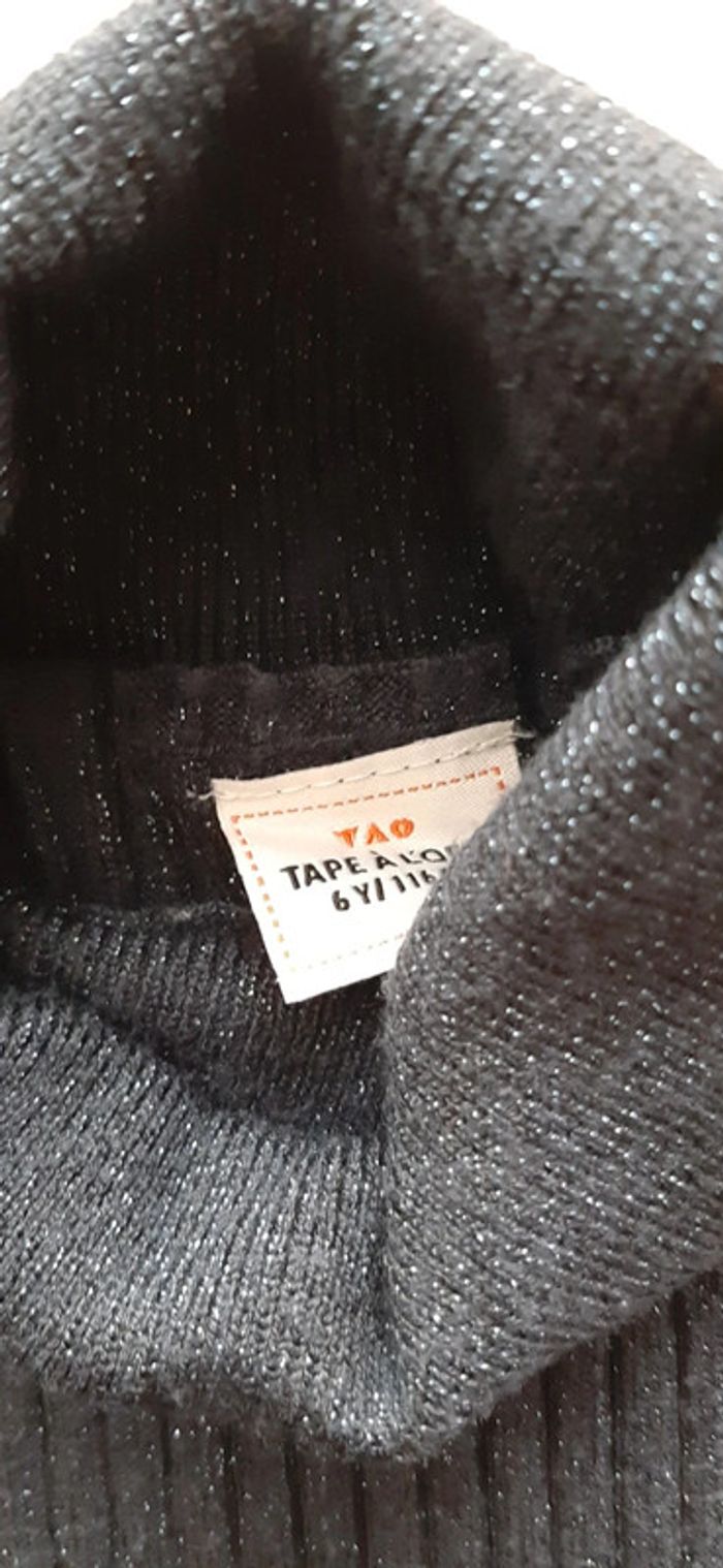 Pull à paillettes col roulé - photo numéro 2
