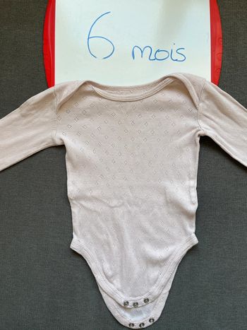 Body manches longues 3-6 mois