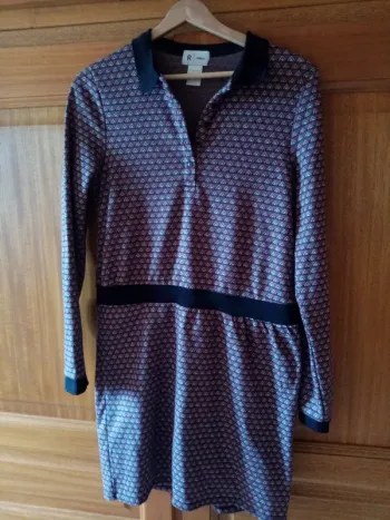 Robe motif Jacquart