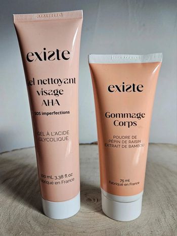 Gommage Corps & Gel Nettoyant Visage Existe 🍑