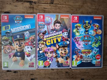 Lot de 3 jeux switch 1 Pat patrouille 