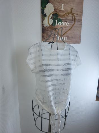 Haut blanc basic taille 36 mim