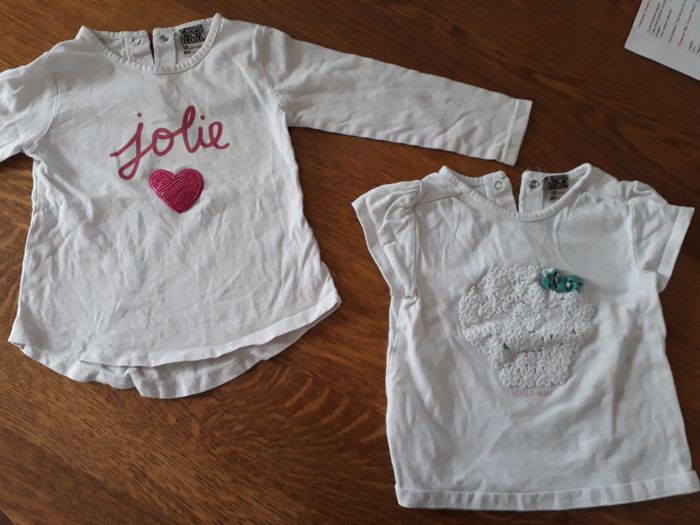 Vêtements fille 18 mois : 4 Tee-shirt ( Tape a l œil et Disney ) - photo numéro 2