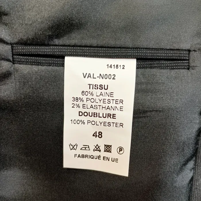 Veste de costume noire VAL-N0002 - Taille 48 A492 - photo numéro 15