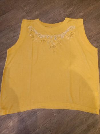 Debardeur jaune femme S/M