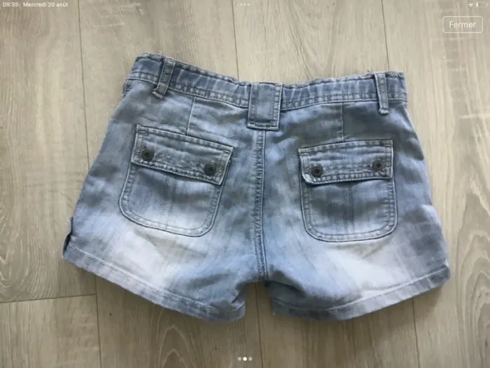 Short délavé rosebud 14 ans - photo numéro 2