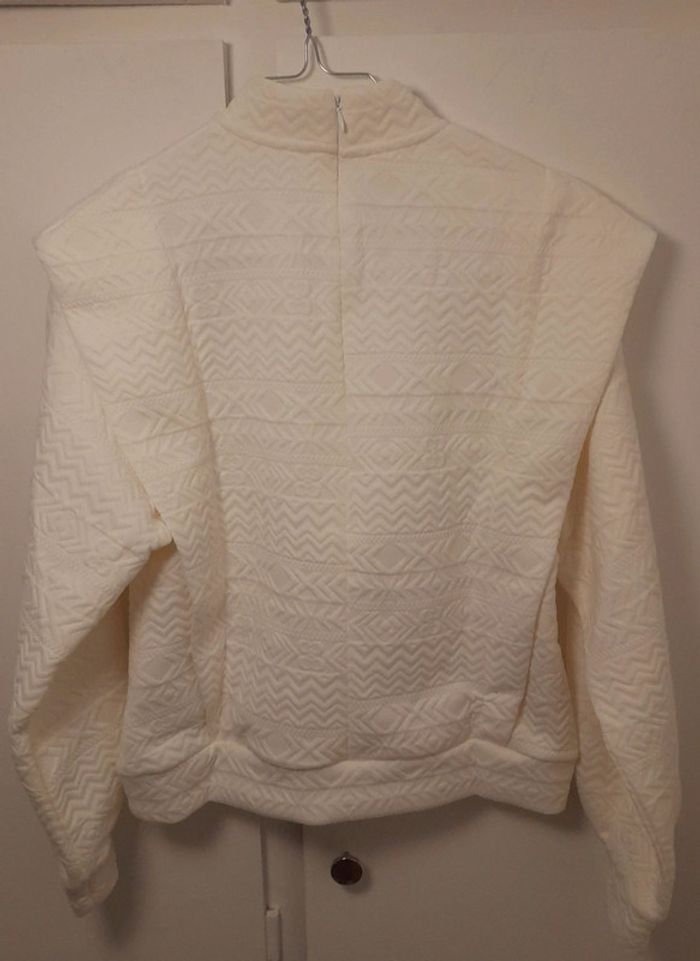 Camaïeu Pull blanc casual chic mi-saison - photo numéro 6