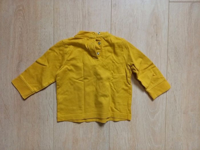 Tee shirt manches longues moutarde - photo numéro 2