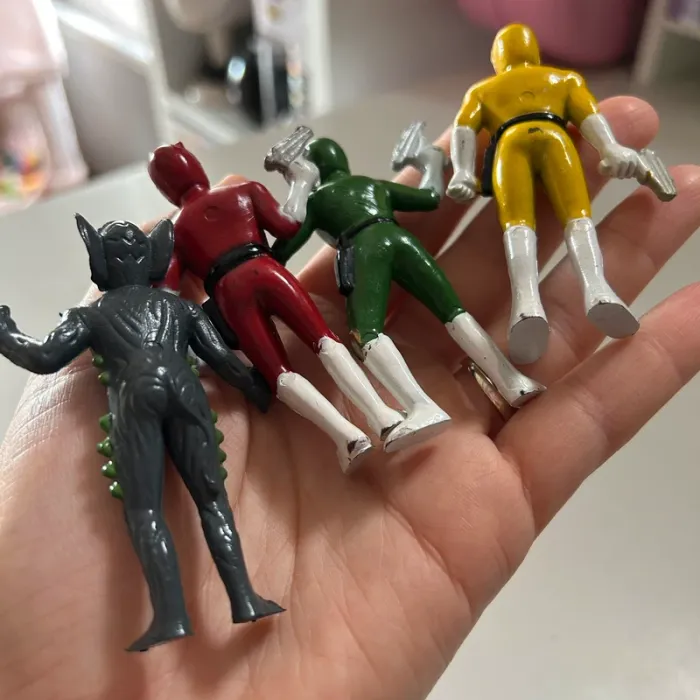 Lot figurines bootleg bioman power rangers vintage - photo numéro 8
