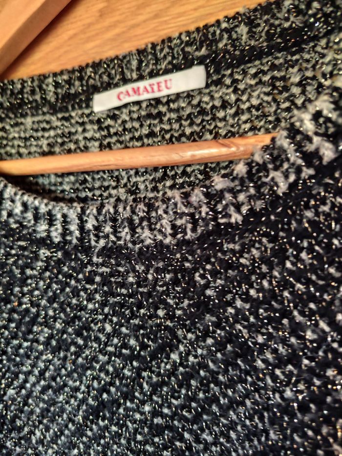 Pull détail fil doré - photo numéro 2