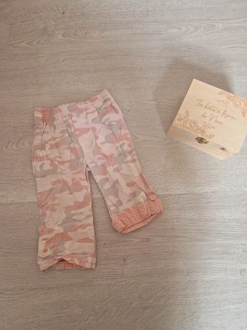 Pantacourt / bermuda militaire rose IKKS 🐇12 mois🐇