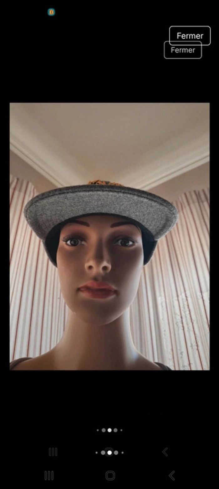 Casquette grise Ripndip réglable en 50% laine - photo numéro 5