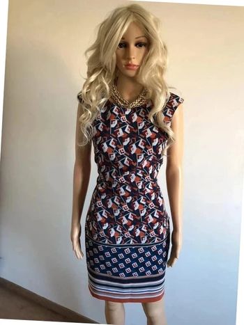 Robe imprimée multicolore à manches courtes LolaLiza taille 38 jamais portée