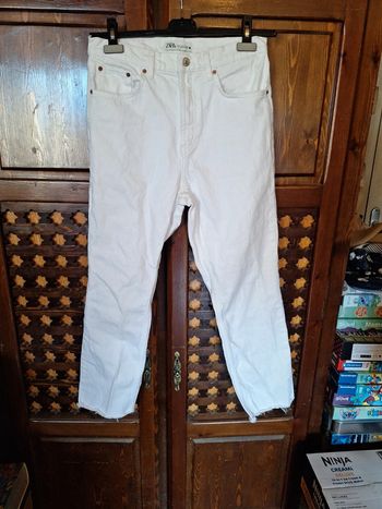 Jeans zara blanc 40 >