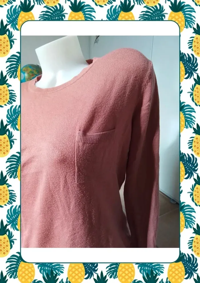 Pull fin rose saumon - photo numéro 4
