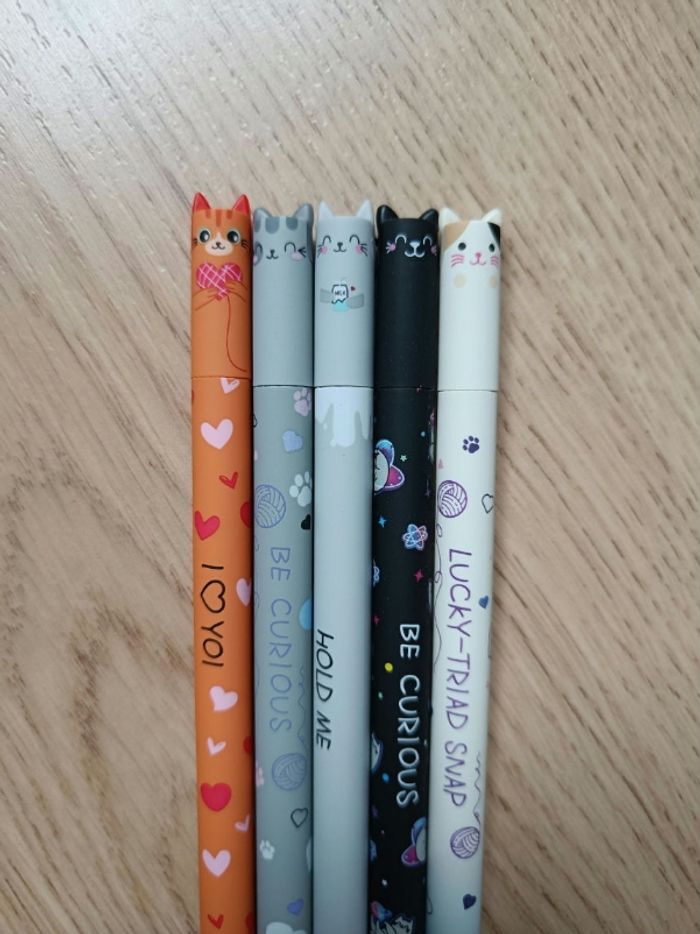 Stylos effaçables chat - photo numéro 2