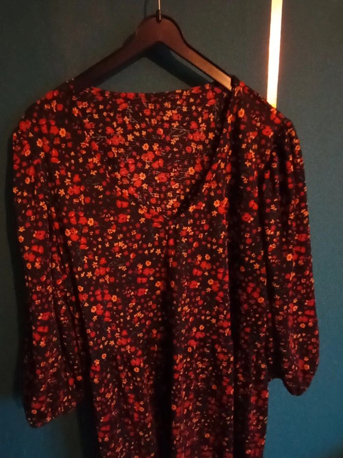Robe longue fleurie grande taille