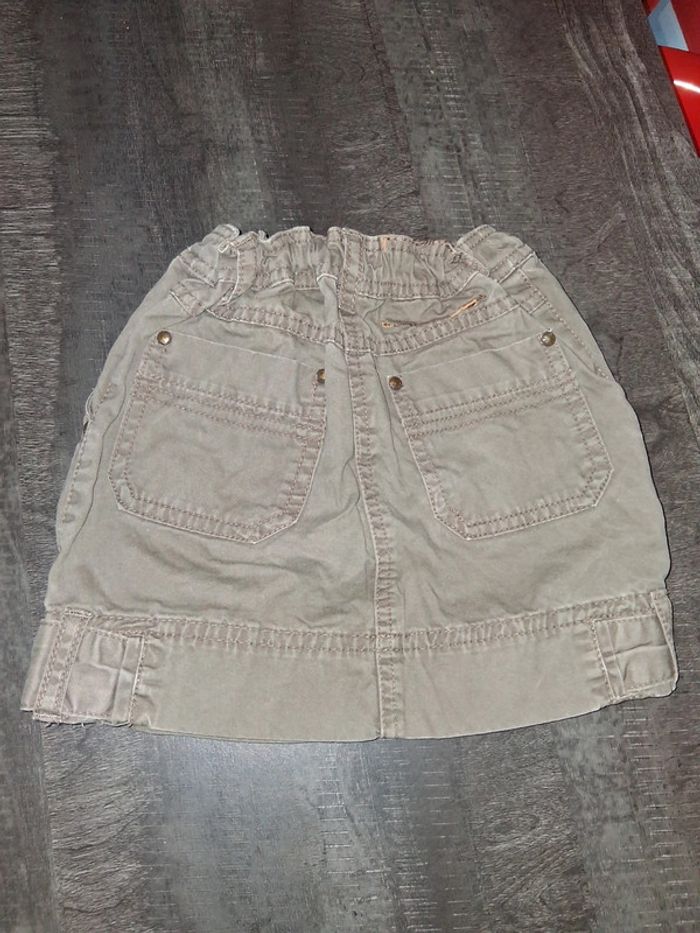 Jupe kaki avec boutons Okaidi - photo numéro 2