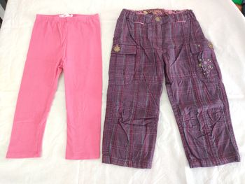 Lot 2 pantacourts 6 ans
