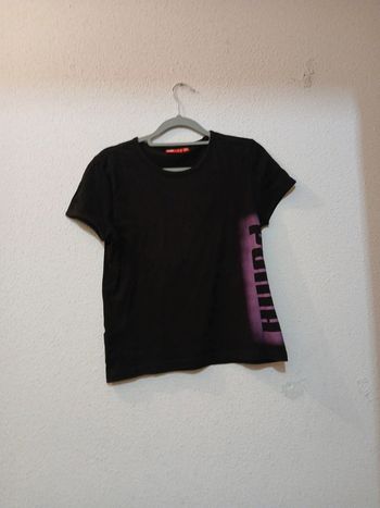 T-shirt de sport noir /violet " puma" taille m