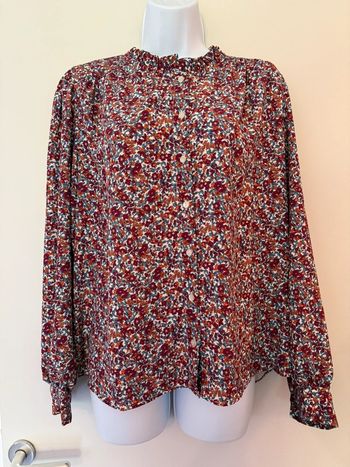 Blouse manches longues fleurie Gemo