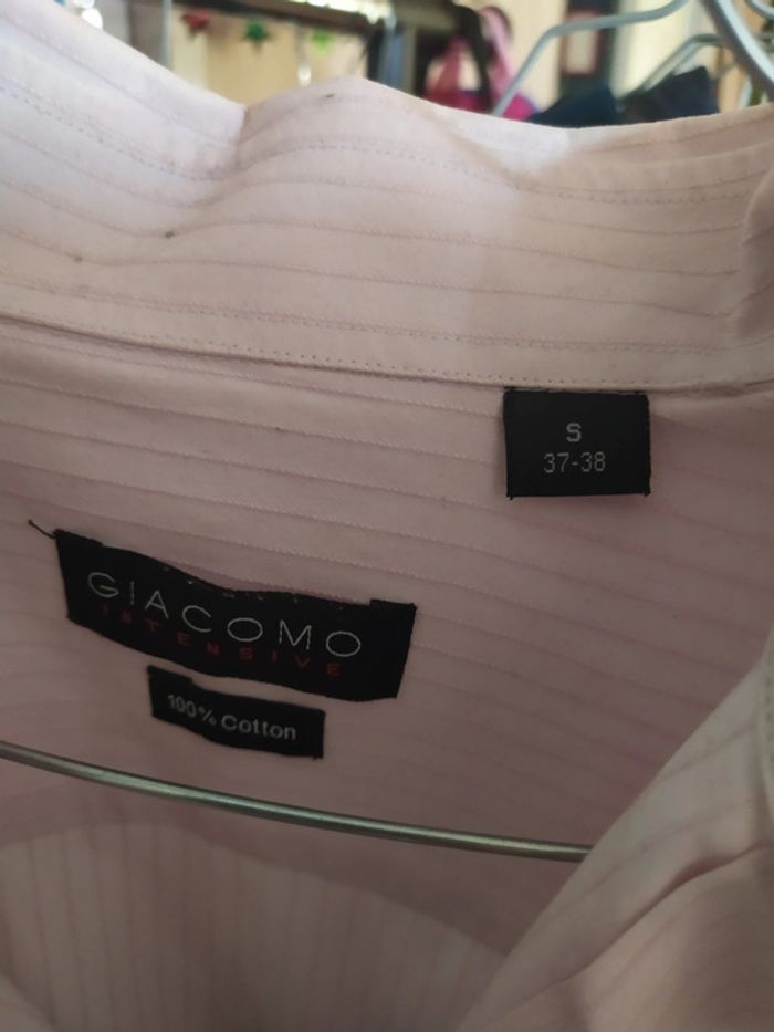 Chemise rose pâle giacomo - photo numéro 2